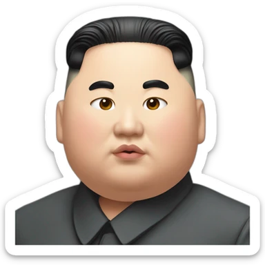 Super fat Kim Jong un sticker