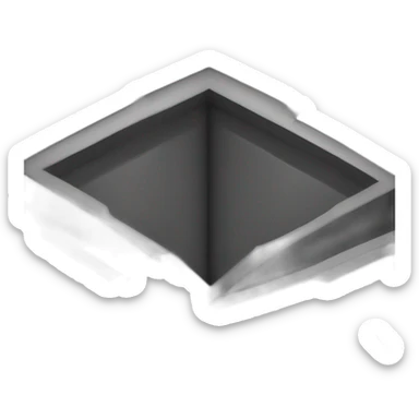 Triangle noir ou à l'intérieur il y a marqué 6 6 7 en haut il y a marqué 6 à gauche 6 à droite 7 sticker