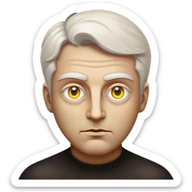 Cinematic Realistic Rembrandt Portrait Emoji, depicted as a master painter with deep reflective eyes and dramatic chiaroscuro, rendered with intricate textures and moody historic lighting that captures his timeless artistry. sticker