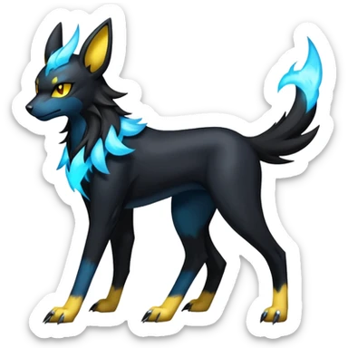 Umbreon-Luxray-Manectric-Houndoom-Pokémon-Fakémon-hybrid-creature sticker
