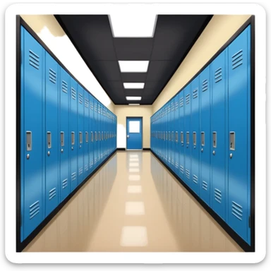 high school hallway sticker