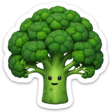 Spiritual ninja broccoli colony sticker