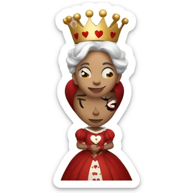 Queen of Hearts sticker