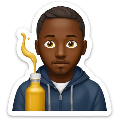 Kendrick lamar with mustard  sticker