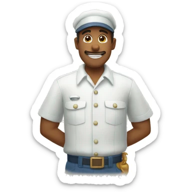 The milkman from That's not my neighbor sticker