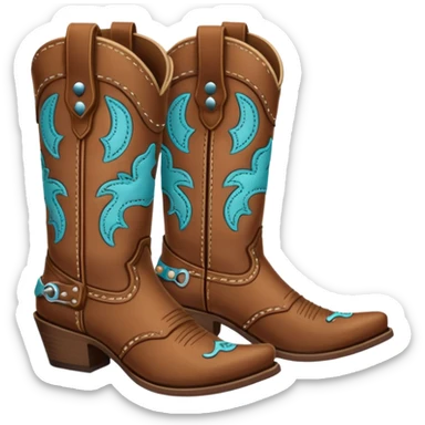 cowgirl boots cute sticker
