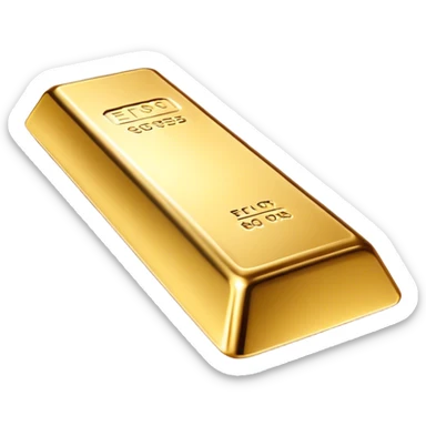 Cinematic Realistic Gold Bar, Radiant and brilliant, with smooth, polished golden bars reflecting the light in stunning highlights. The soft, warm glow of the metal exudes luxury and elegance, catching every glimmer in the surrounding environment. Soft glowing outline, capturing the essence of wealth and timeless beauty in gleaming gold. sticker