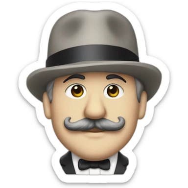 Agatha Christie's Poirot sticker
