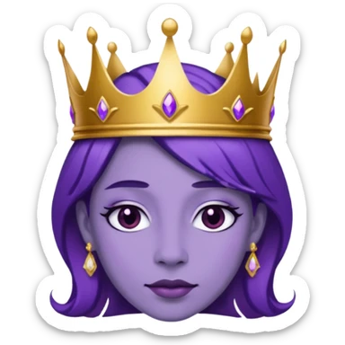 Purple royalty sticker