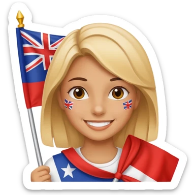 guid with falg sticker