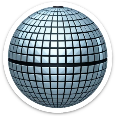 esfera de discoteca sticker