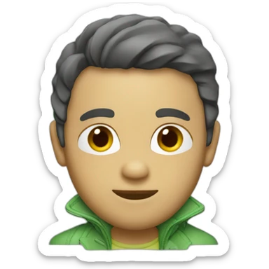 light green leather jacket sticker