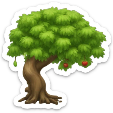waatering tree sticker