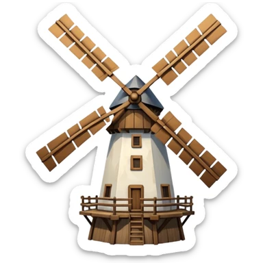 Windmill sticker
