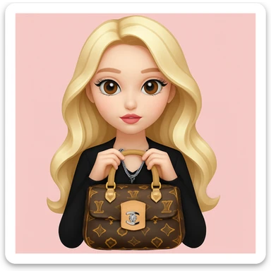 Add a soft pink background behind the girl, keeping the rest of the image unchanged, in a gentle and subtle manner. sticker