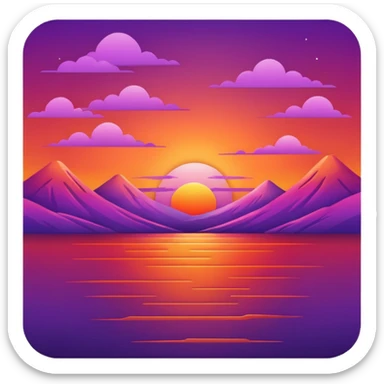 atardecer sticker