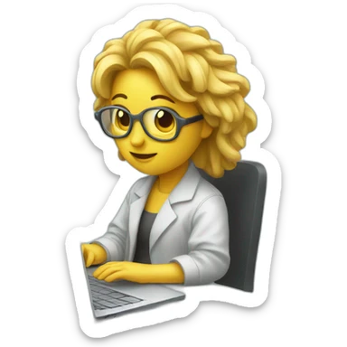 muse coding with laptop sticker