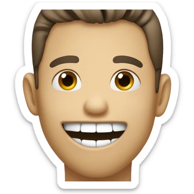 covering mouth with hand while giggling sticker