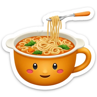 Vasos de sopa instantánea Marchan  sticker