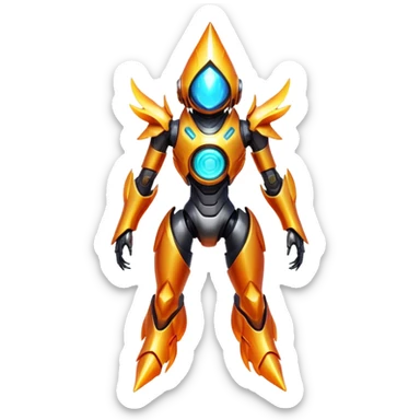  Epic legendary warm-colored fir fiery sunny rare glowing mechanical Shiny sparkly transparent bioluminescent luminescent vibrant bright pastel dark exotic iridescent colorful gradients futuristic modern metallic glossy glittery fantasy-cyber-Fakémon-Vernid-creature sticker