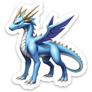  Cool Edgy Shiny Godly Ethereal Digimon-Suicune-Dialga-Kyurem-Latios-Reptile full body sticker