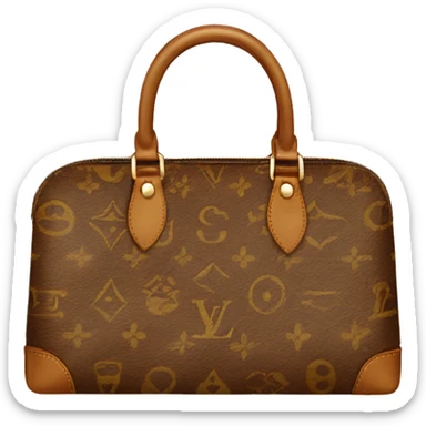 LV bag brown sticker