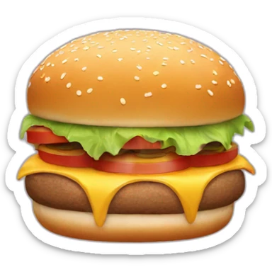 burger bun top sticker