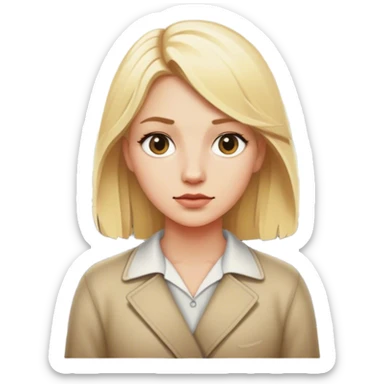 back of blonde woman stands In front at a crossroads between two paths—one illuminated, the other in shadow... scary and sunlight ... sticker