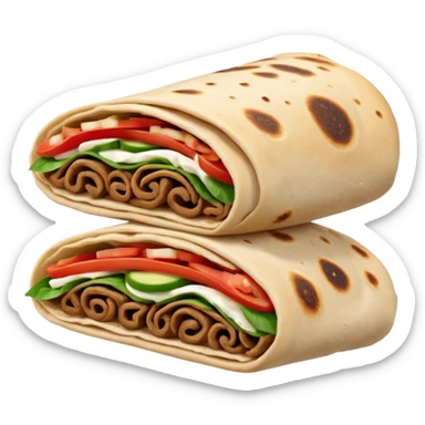 small shawarma sticker
