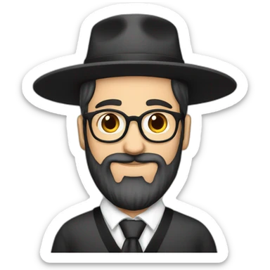 Rabbin kippa sticker