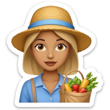 Street Food Shopper woman  sticker
