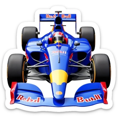 make an animated emote of a Red Bull Indy Car sticker