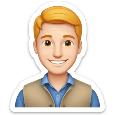 Men very happy because he pay new clothes  sticker