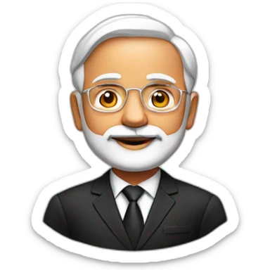 narendra modi in black suit sticker