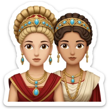 mujer cartagineses y romanos sticker
