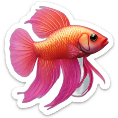 beta fish sticker