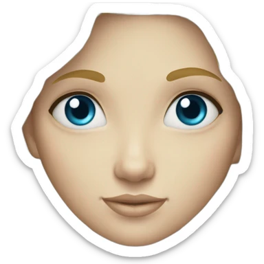 Blue eyed blonde haired mermaid sticker