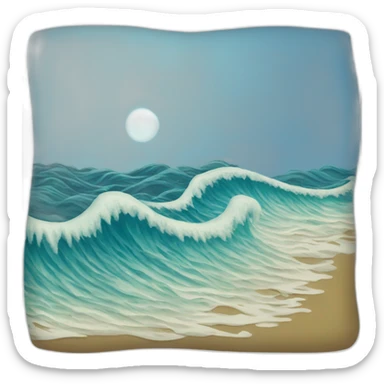 Ocean waves sticker