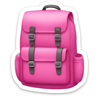 Pink bookbag sticker