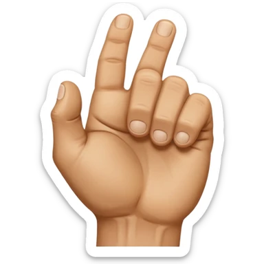 vack of veiny fist rearview sticker