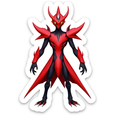 Inteleon-Scizor-Darkrai-Bisharp-Pokémon-Fusion, full body sticker