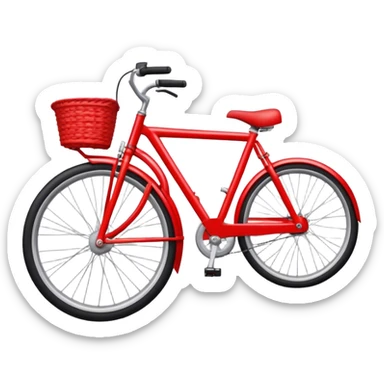 QR code with a picture of a red bike in the middle sticker