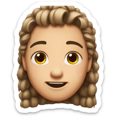 a regular emoji face so in love crying a little but full of joy sticker