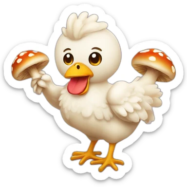 Chiken with mushrooms  sticker