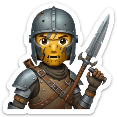 Video game post apocalyptic raider sticker