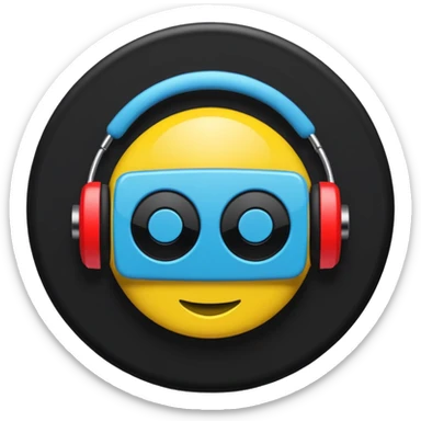 un gif texte qui défile  "BREAKSTYLEZ TV"  change de couleur sur fond noir sur le theme dj sticker