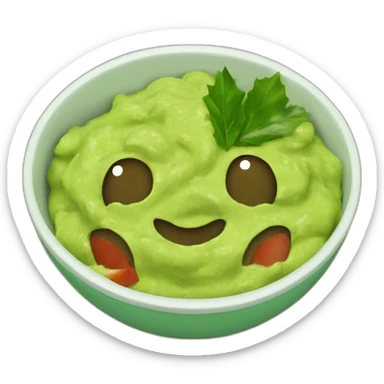 Holly guacamole sticker