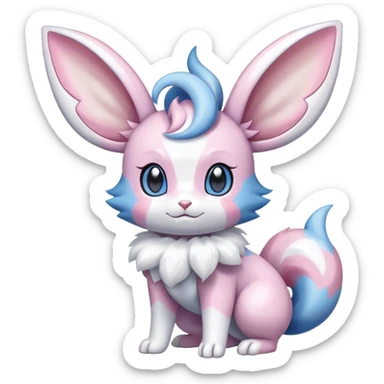 Shiny Sylveon-Espurr-Minccino-hybrid sticker