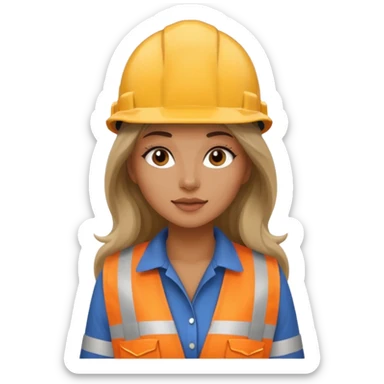 Professora de geologia mulher de cabelo comprido e sexy sticker