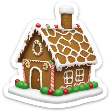 Gingerbread house sticker